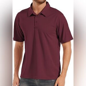 Men's Burgundy Polo Shirt